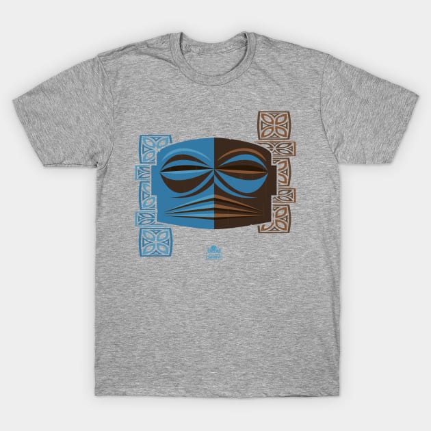 Blue Tiki Head T-Shirt by Corey Smith Creative